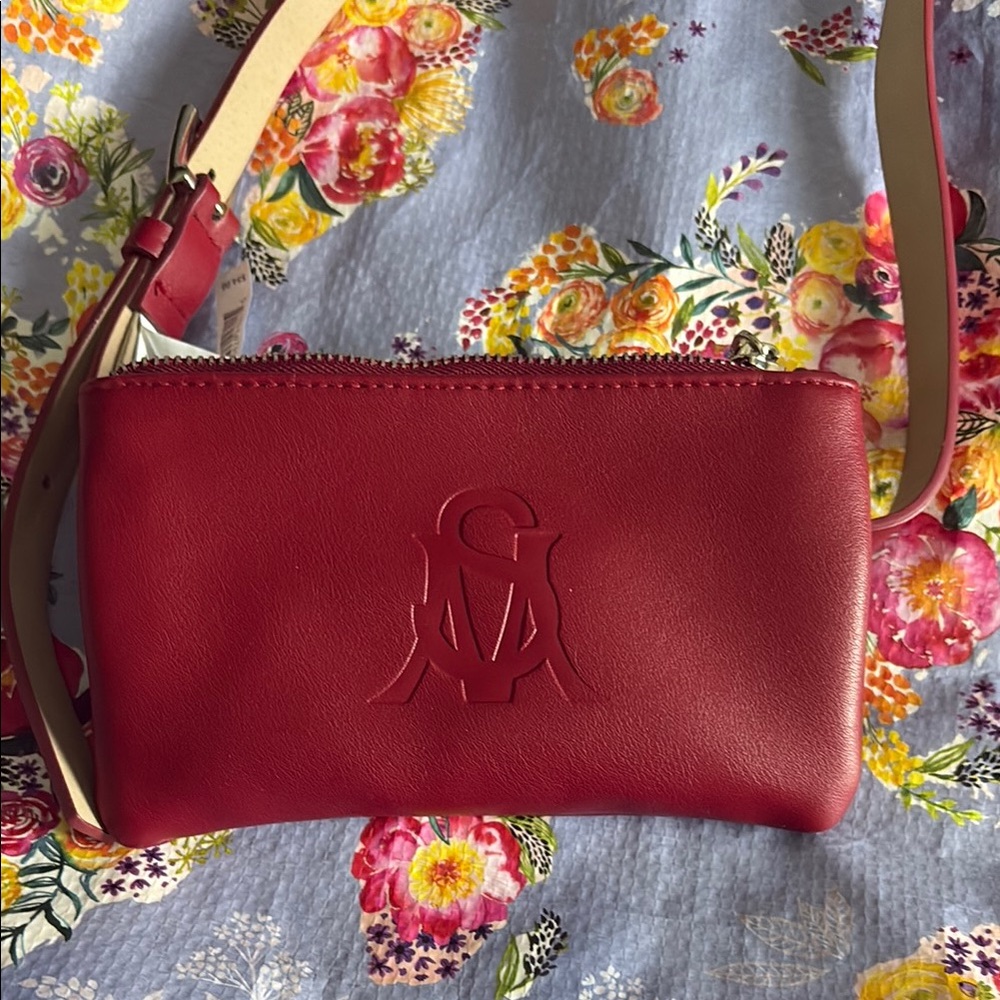 Red Leather Crossbody Bag